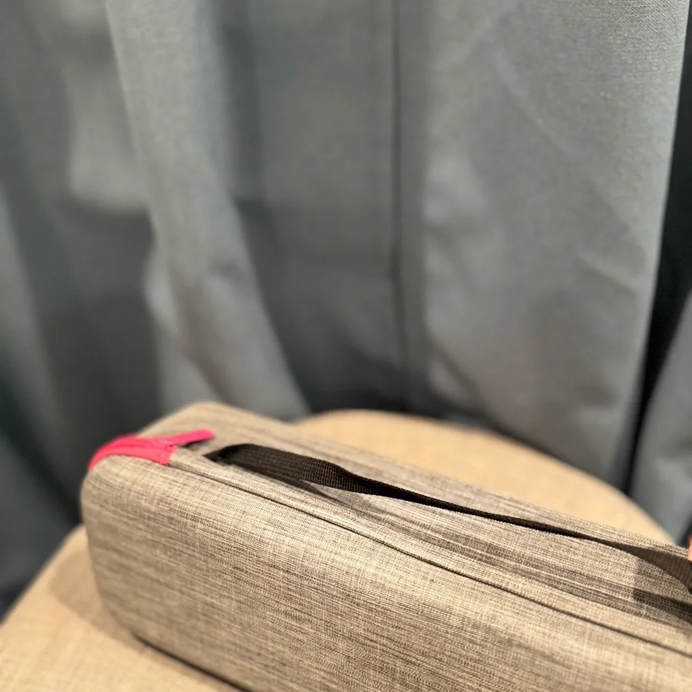 Gray and Pink hair equipment Organizer Case